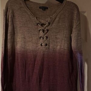 American Eagle tie up sweater